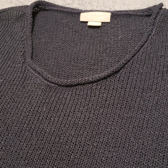 Navy Scoop Neck Knit Sweater - Picture 3 of 5